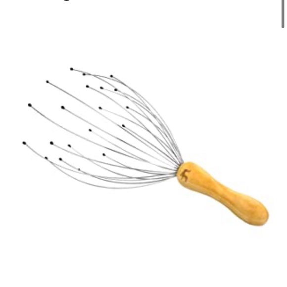 Head Massager Head Scratcher Scalp Massager for Head Body Relaxing Wood Handle - Picture 10 of 10